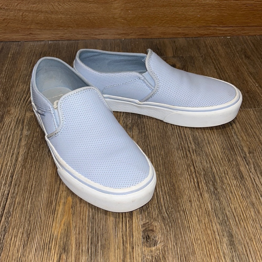Light Blue Slip-On Vans